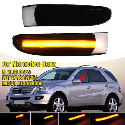 Sequential Side Mirror Blinker Lights for Mercedes-Benz W251 W164 X164 (2006–2010)