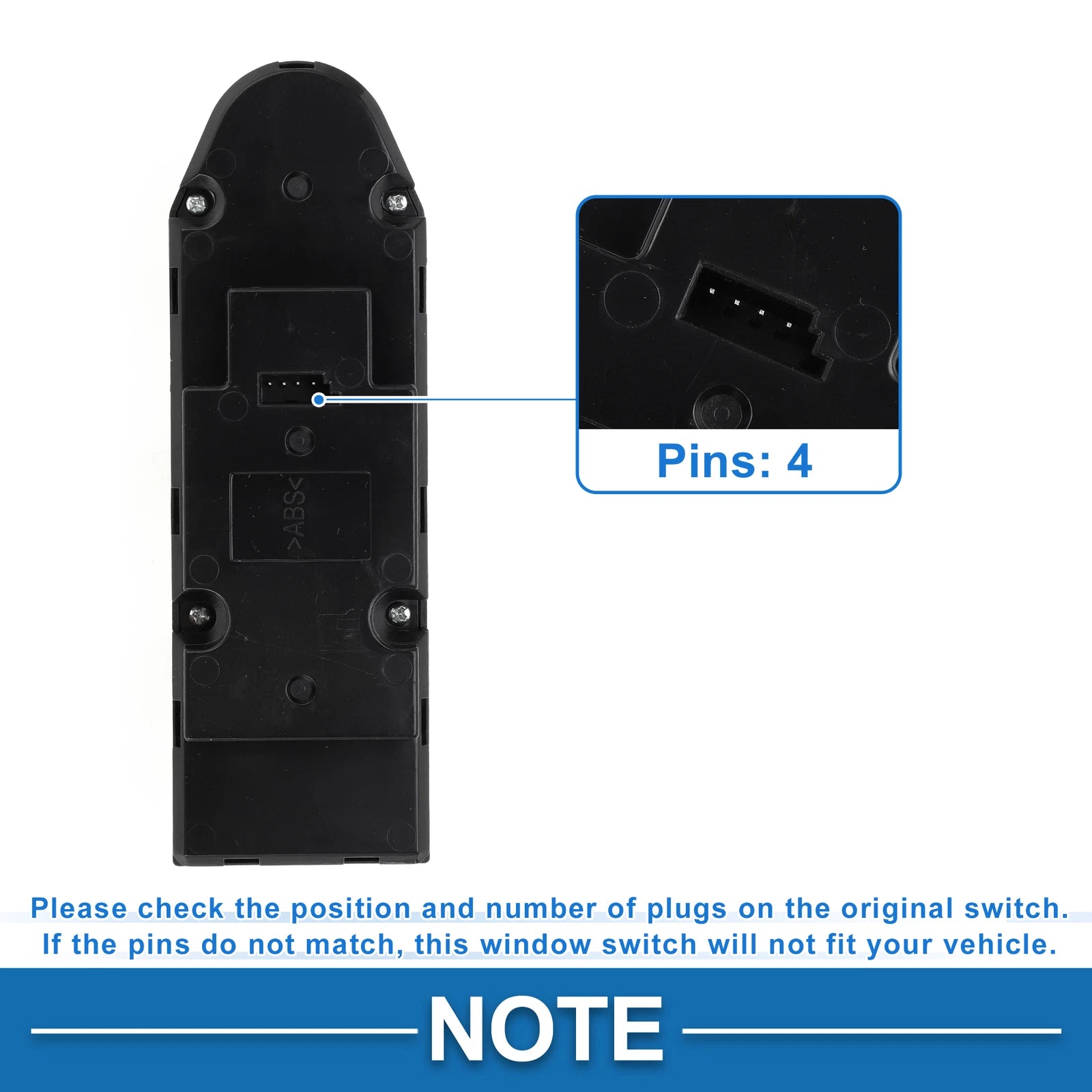 Power Window Switch for BMW 525i (2004–2005) No. 61316951914
