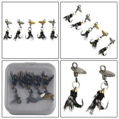 5pcs Fly Hooks Sequins for Fishing Tackle Accessories