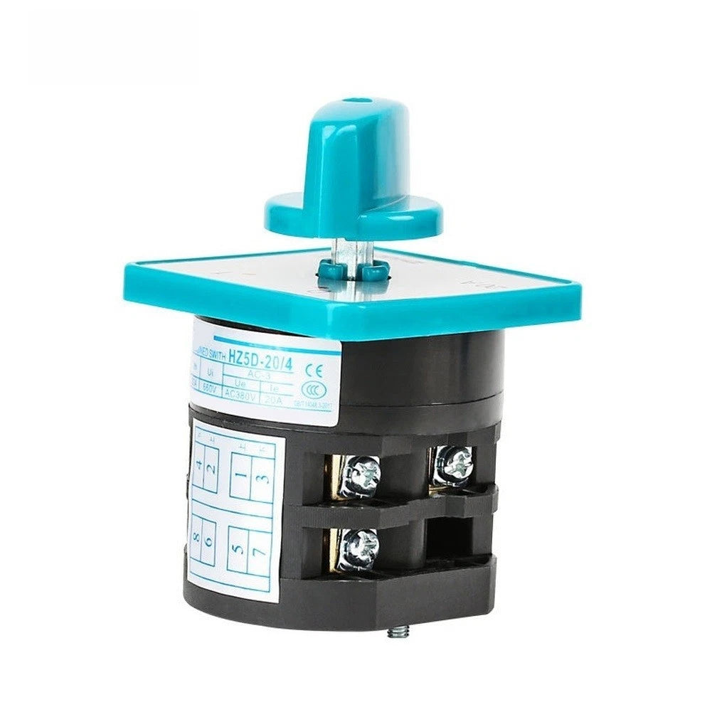 2P 20A AC3 Rotary Changeover Switch HZ5D-20/4 for Various Applications