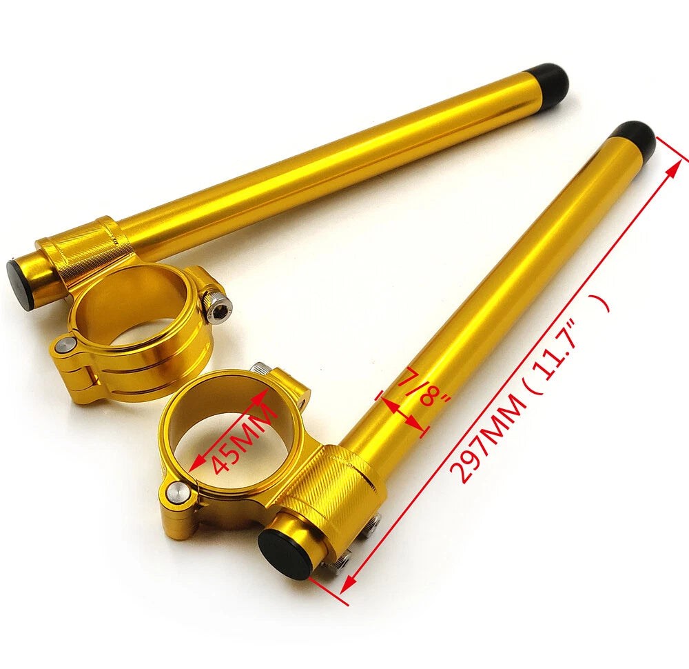 Riser Pair Handle Bar Clip-ons 45mm for Cafe Racer