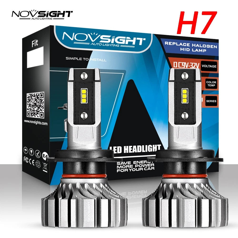 H7 LED Headlight Bulbs for High Low Beam (6500K, 10000LM)