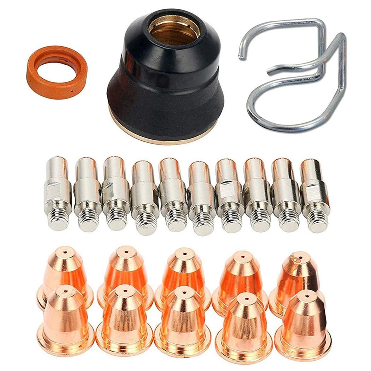 Set of 23 Plasma Kits Electrode S45 PD0116-08 + Cap for Trafimet
