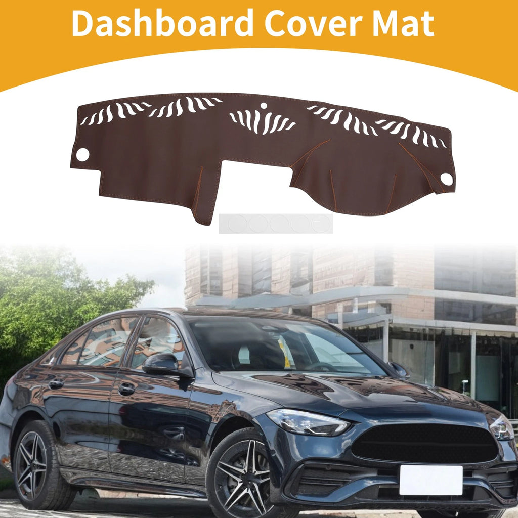 Dashboard Cover for Mercedes C-Class W204 (2008–2011) Dash Cover Mat Brown