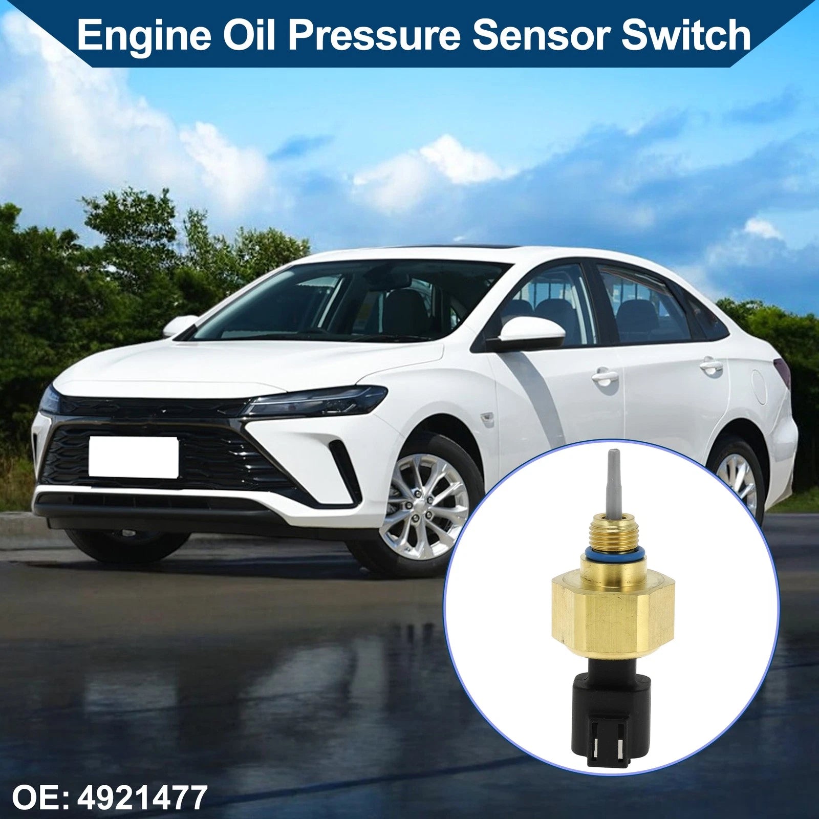 Engine Oil Pressure Sensor Switch Replacement for Chevrolet Metal 1 Pc (1 Pc, 2000–2024)