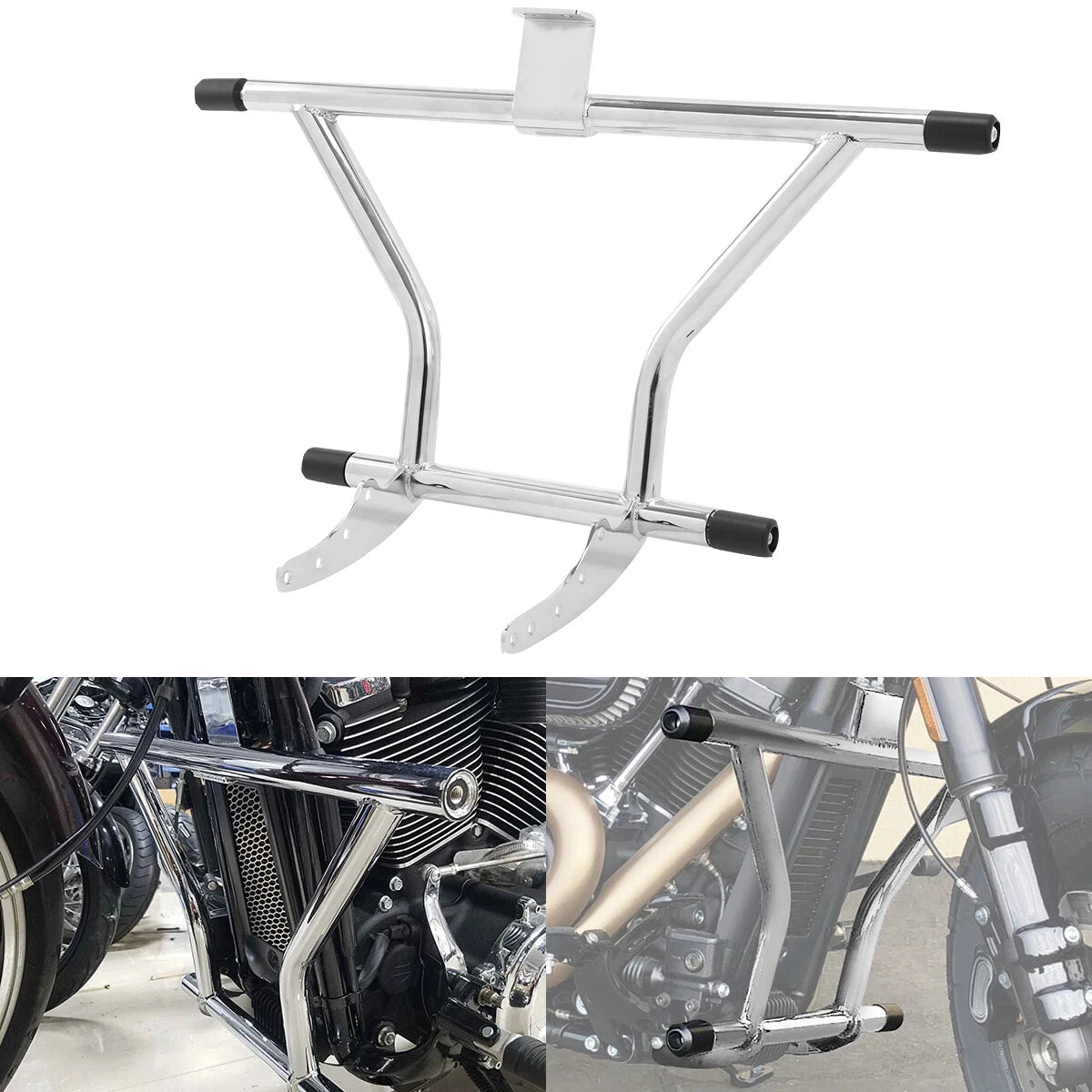 Chrome Engine Guard Crash Bar for Harley Softail (2018–2024)