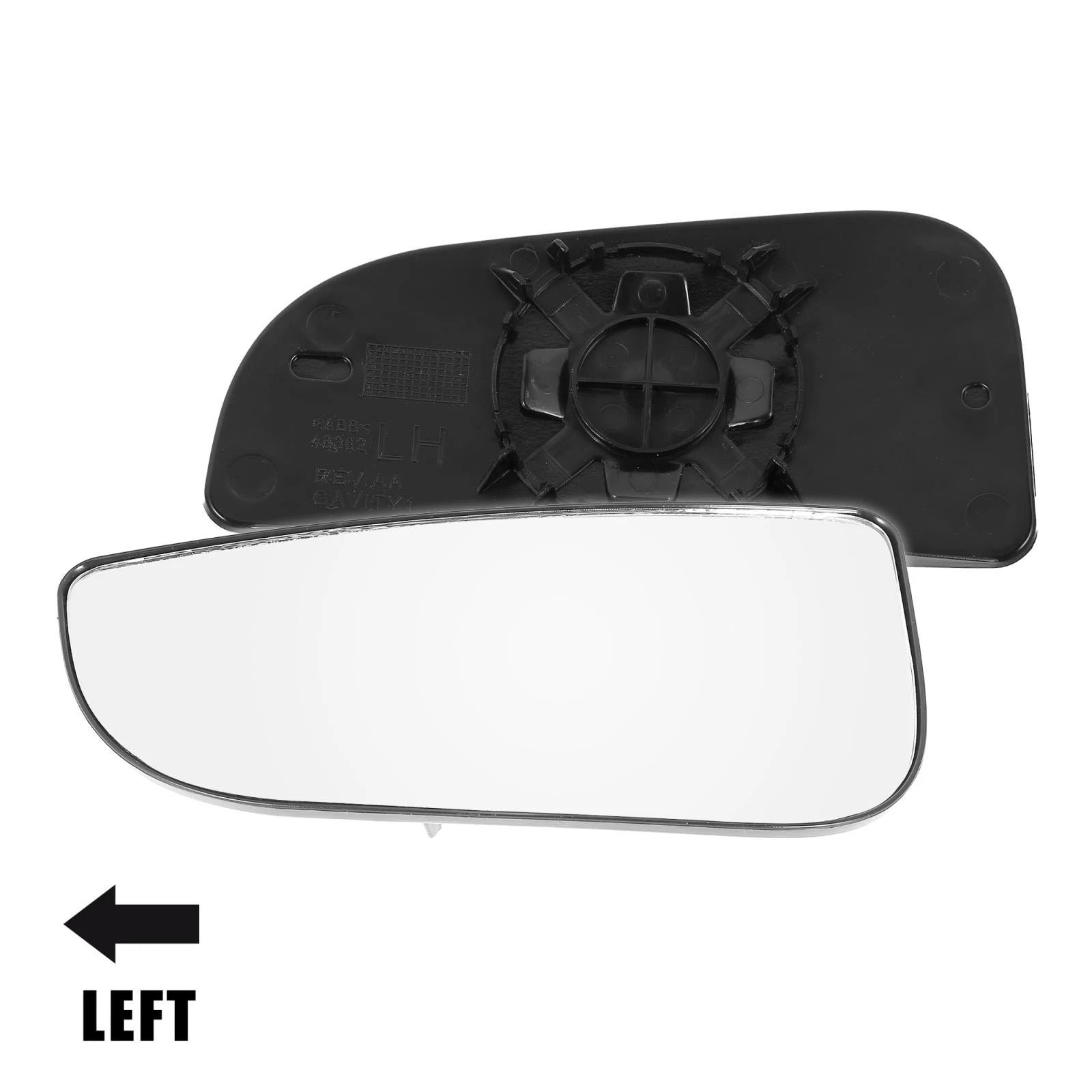 Mirror Glass with Backing Left Side for Dodge Ram 1500 2500 3500 (2011–2021)
