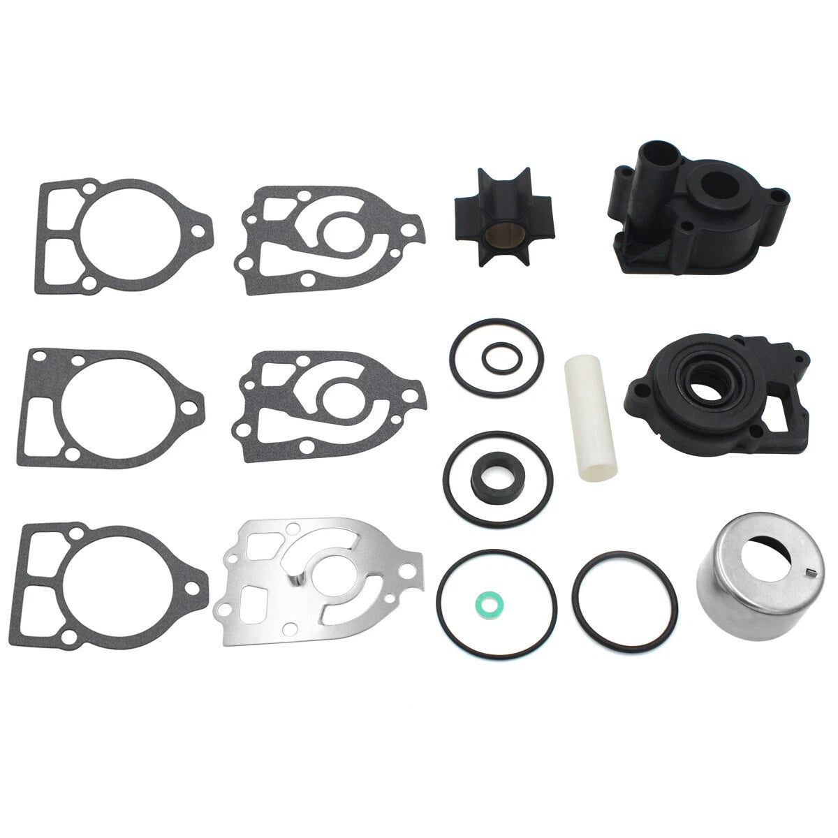 Water Pump Impeller Kit for Mercury V6 150-225 HP (EM 46-42579A4, 18-3319)