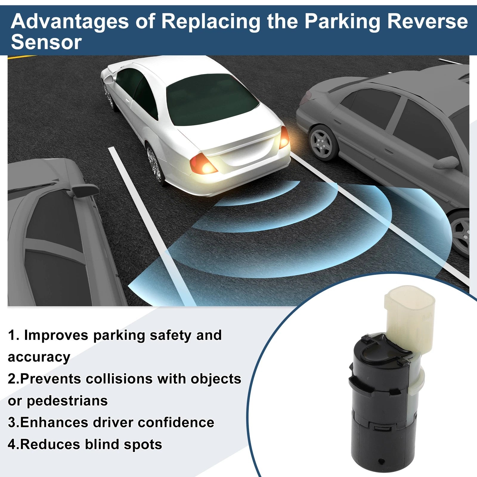 Reverse Backup Parking Sensor for BMW E46 320i 325i 330d (2000–2007)