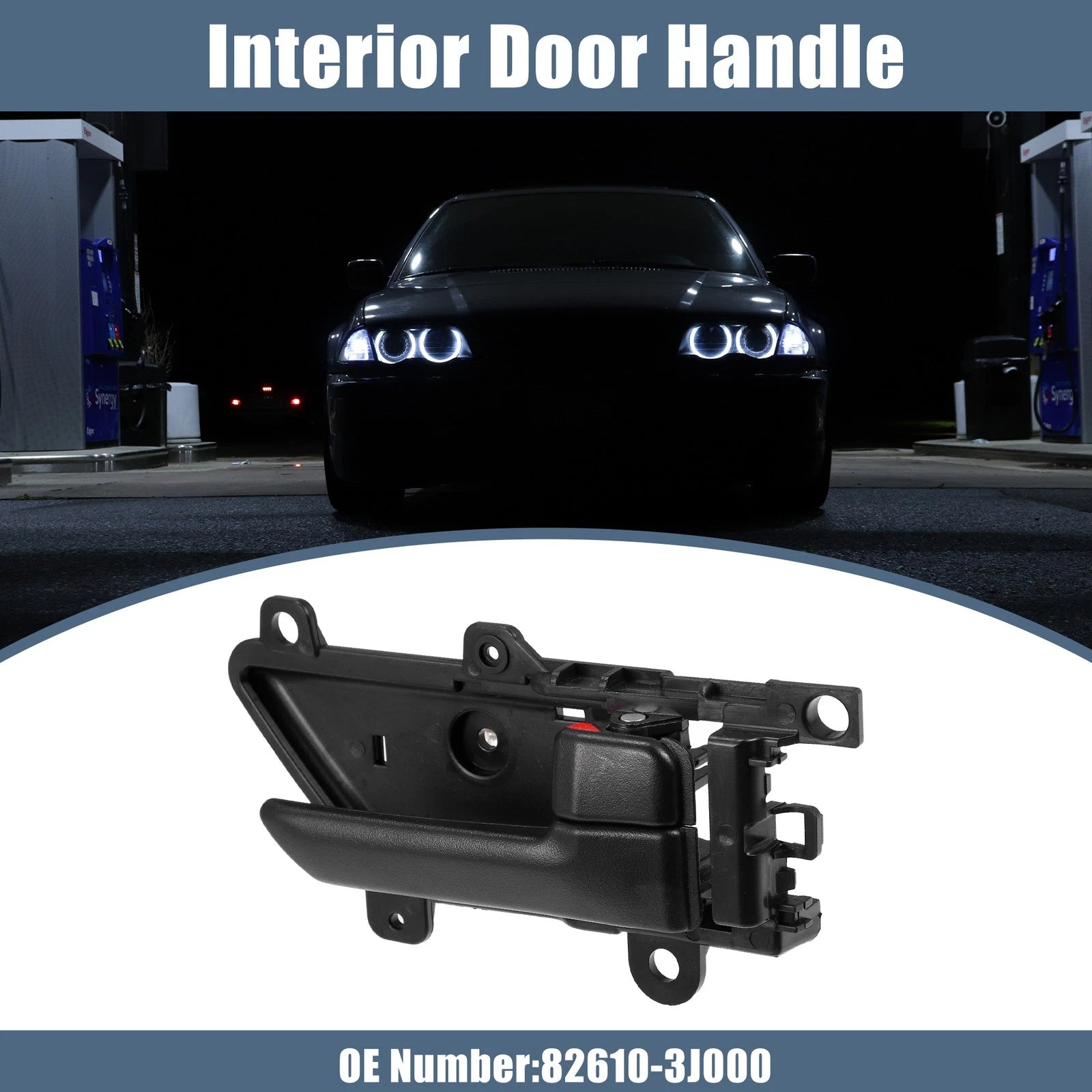 Front Right Interior Door Handle for Hyundai Veracruz Black (2007–2013)