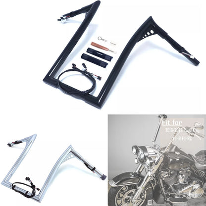 12" 14" 16" Rise Prewired Handlebar for Harley Road King FLHR/C (2016–2023)