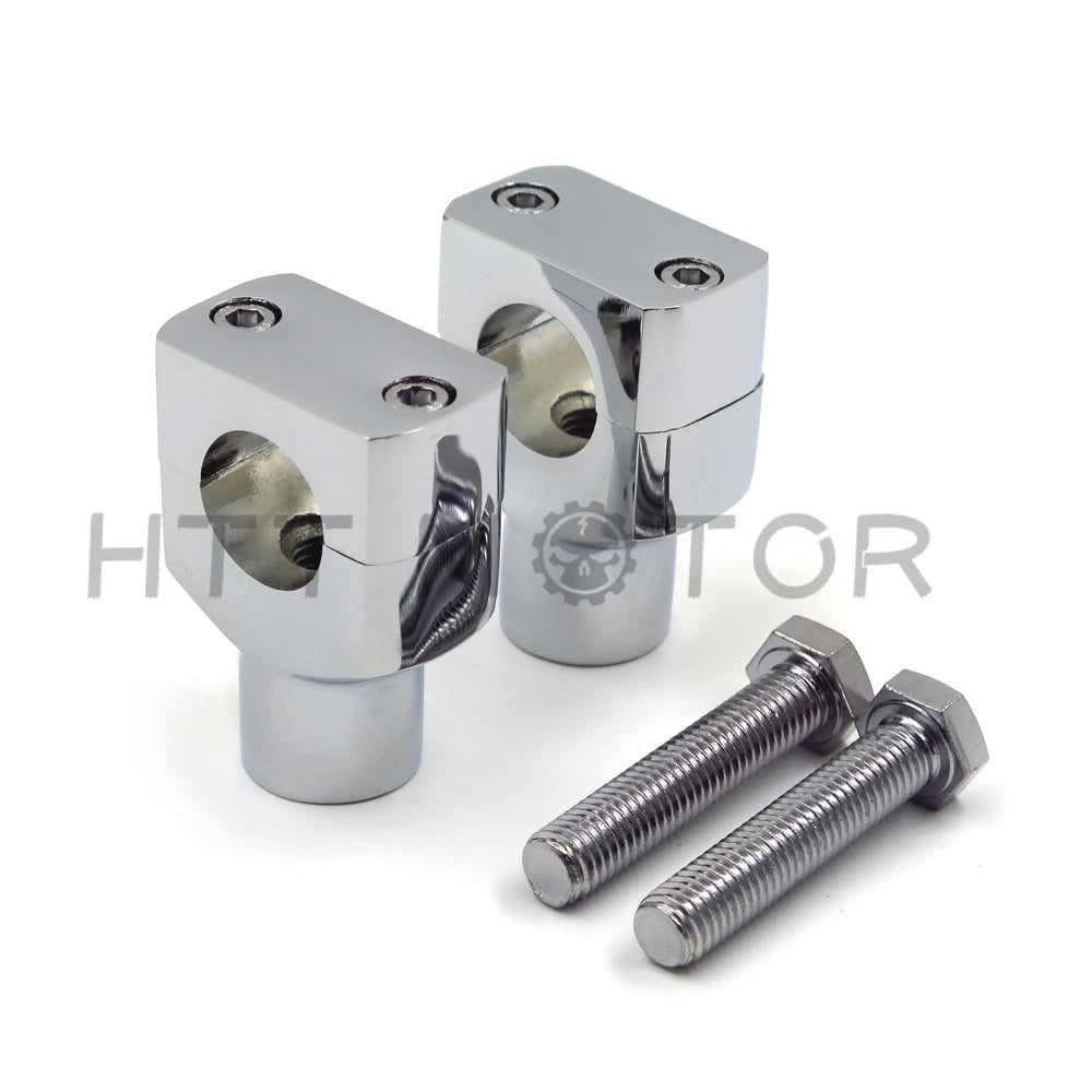 1" Chrome Handlebar Risers for Harley Davidson Sportster Softail (US)