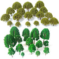 52Pcs Multiple Model Trees Architecture Train Railway Wargame Scene O HO N Scale