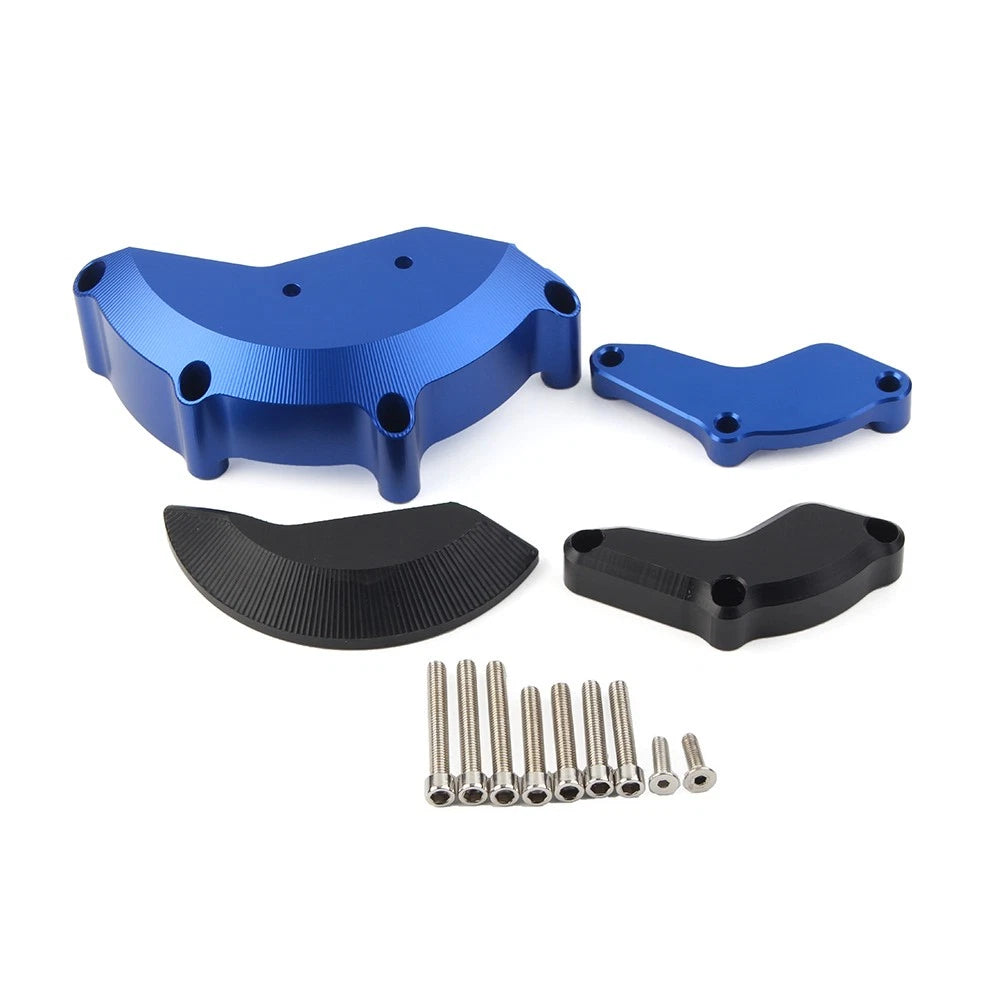 Engine Case Slider Protector Cover for Yamaha R6 (2008–2017) - Blue Aluminum
