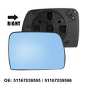 Right Heated Mirror Glass with Backing Plate for BMW X5 E53 (2000–2006)