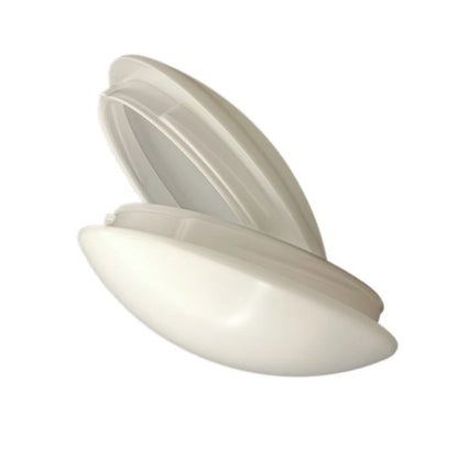 Round White Plastic Ceiling Fan Lamp Shade Cover 197x47x218mm