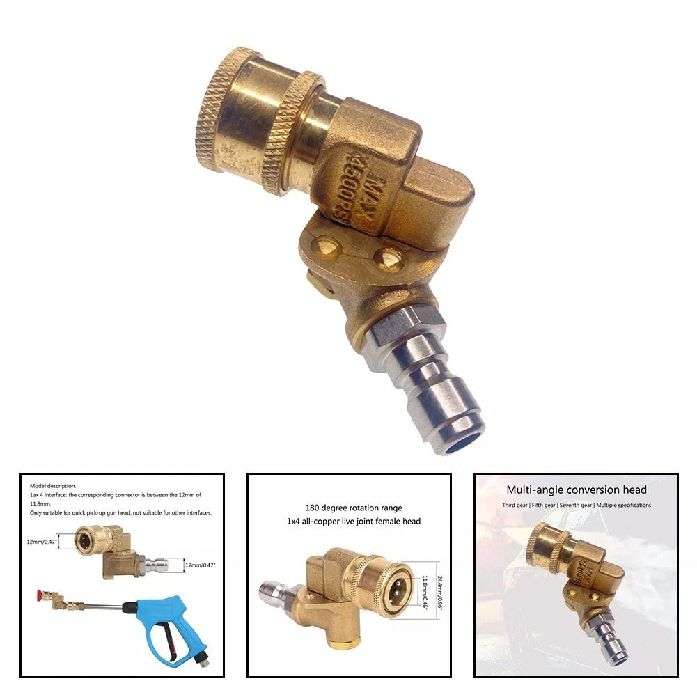 360 Degree Swivel Pressure Washer Nozzle for Enhanced Cleaning Performance