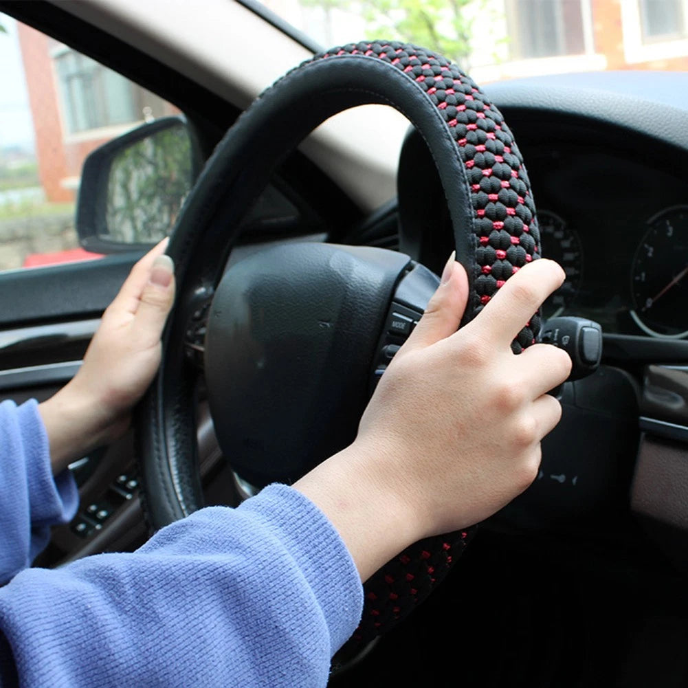 Sleek Ice Silk Steering Wheel Cover to Elevate Your Driving Experience