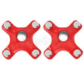 2 Rear Wheel Hubs for Honda TRX450R (2004–2009) - Red