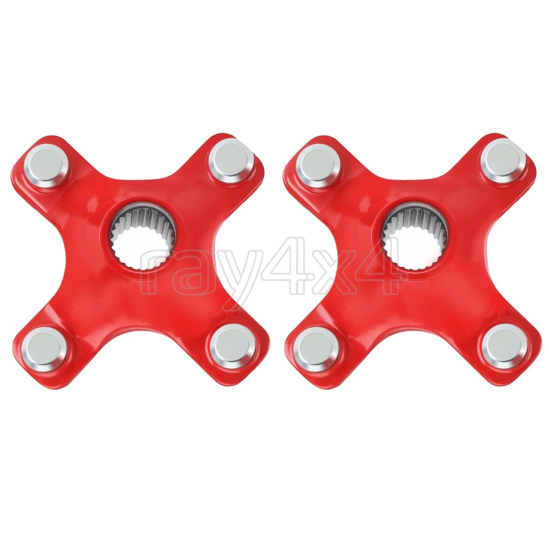 2 Rear Wheel Hubs for Honda TRX450R (2004–2009) - Red