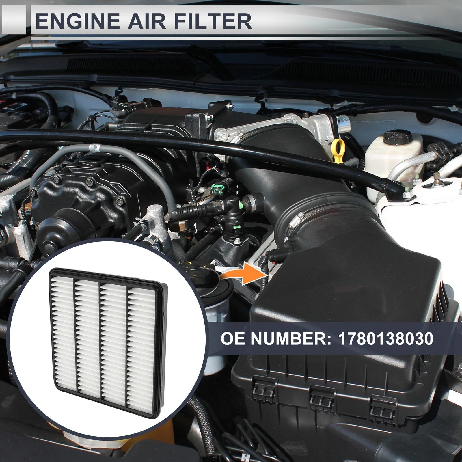 Engine Air Filter Replacement for Toyota Land Cruiser 1 Piece (2008–2014)