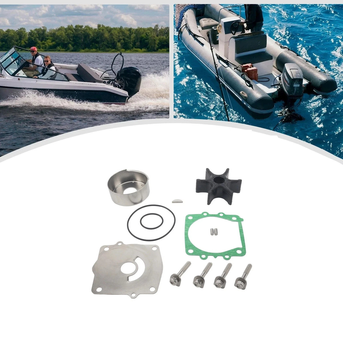 Outboard Water Pump Impeller Kit for Yamaha 150-300 HP (61A-W0078)