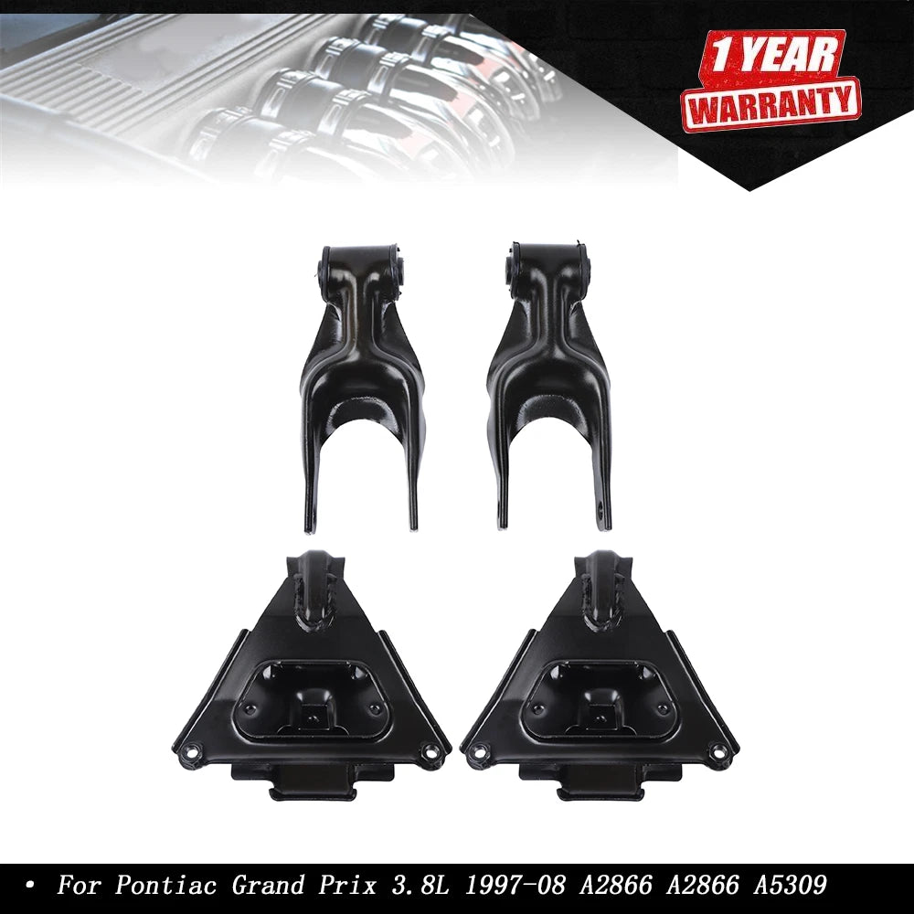 4PC Engine Bracket Torque Strut Mount for Buick Regal 3.8L (1997–2004) A2866 A5309