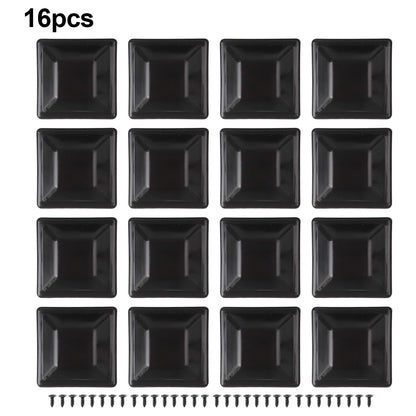 16 Pack of 4x4 Black Post Covers for Fence and Deck Protection