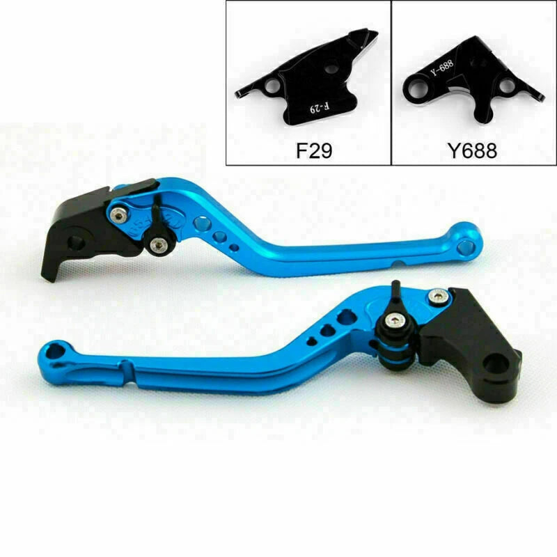 Long Brake Clutch Levers for Honda Fit CBR600RR (2003–2006) CBR954RR (2002–2003) Blue T9
