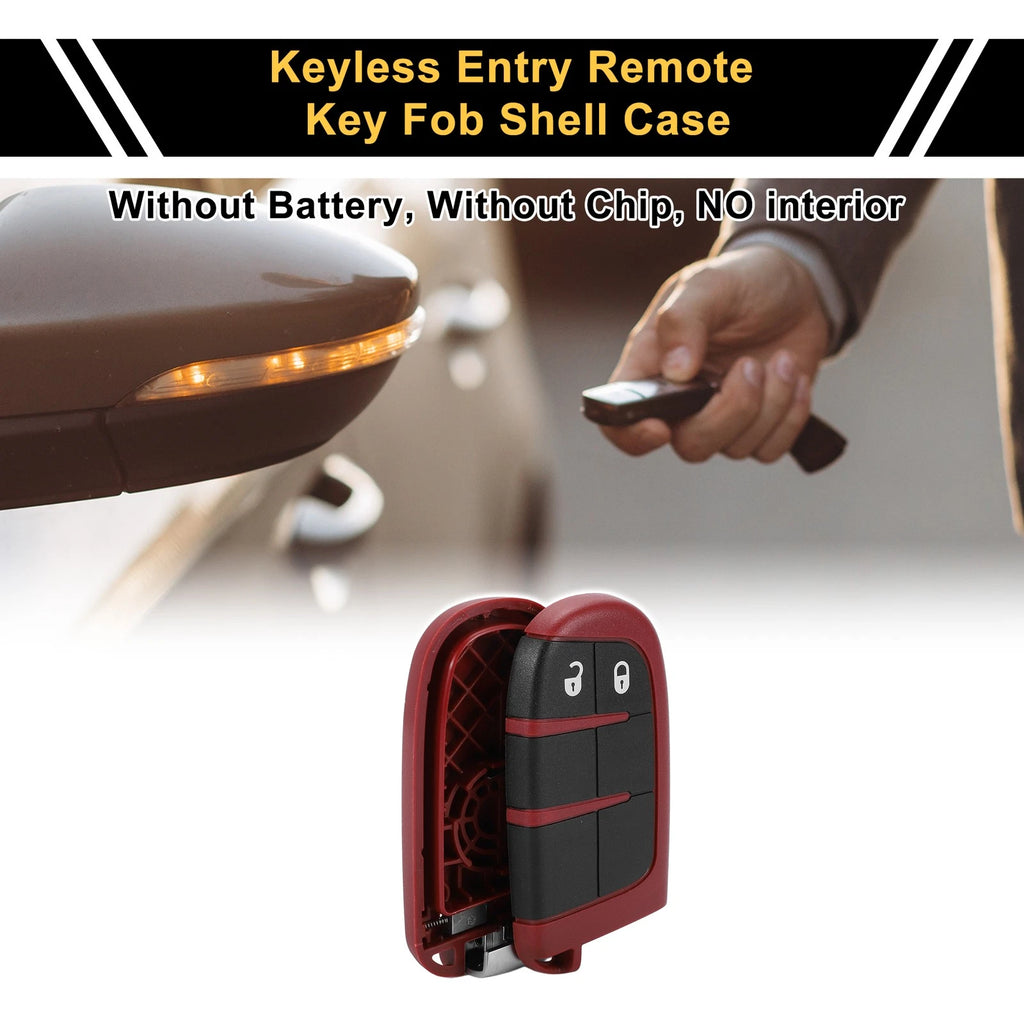 2 Button Key Fob Shell Case Replacement for Dodge Charger (2016–2020)