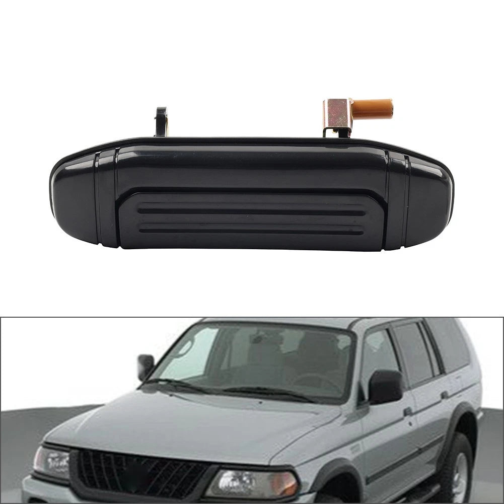 Black Rear Left Outer Door Handle for Mitsubishi Pajero Montero (1992–2000)