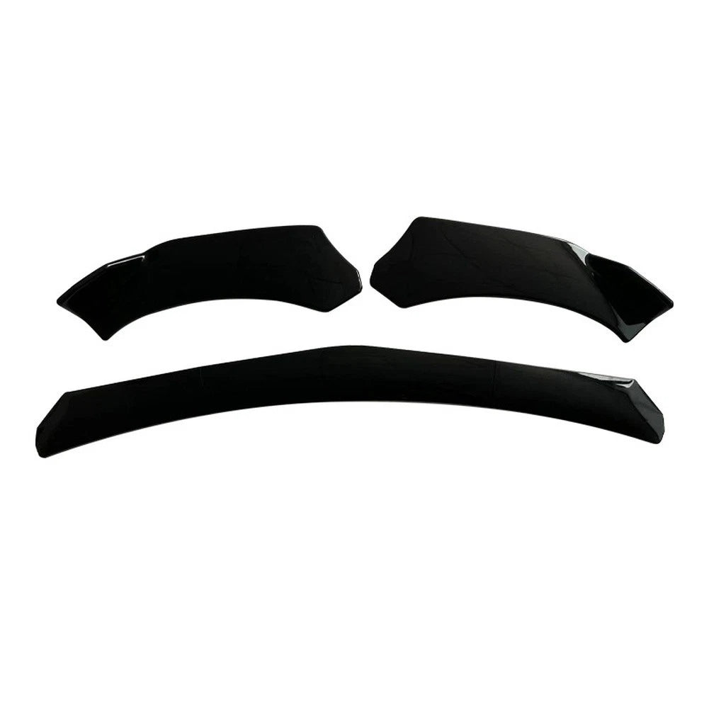 ABS Front Shovel Spoiler 5 Stage Adjustable Bright Black for Most Cars