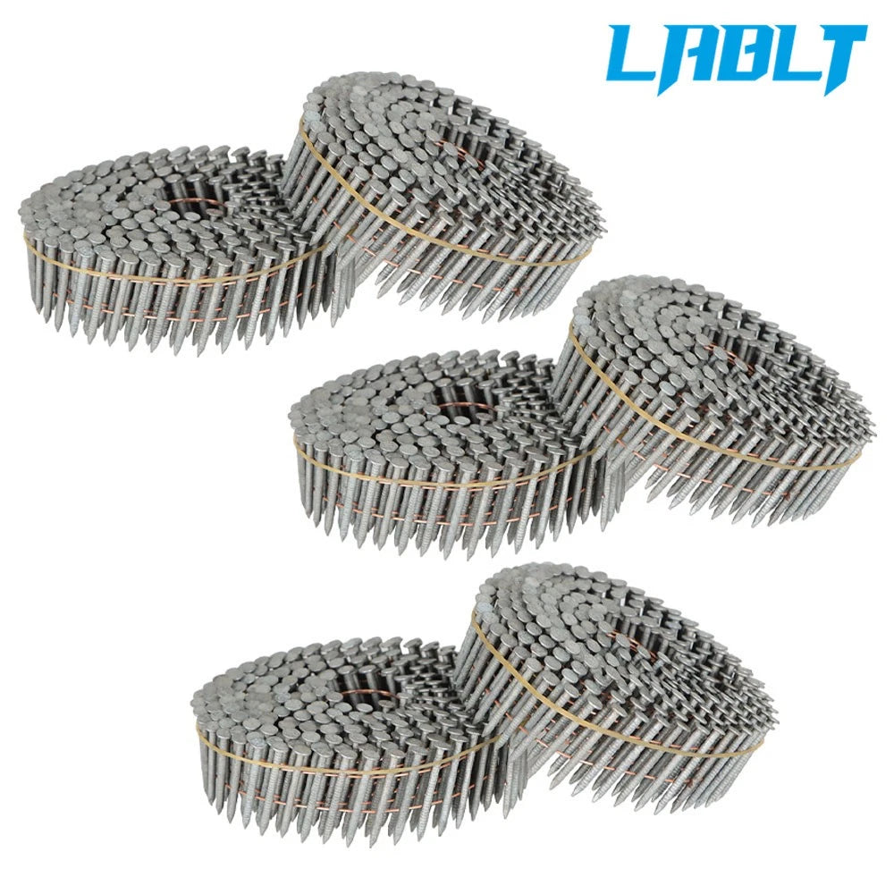 3600X Round-Head Galvanized Ring Coil Siding Nail 1-1/4"× 0.092"