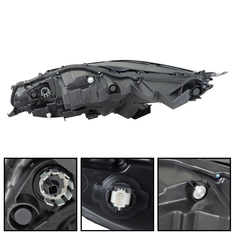 Right Headlamp Assembly for Toyota Sienna XSE (2021–2022) LED Black