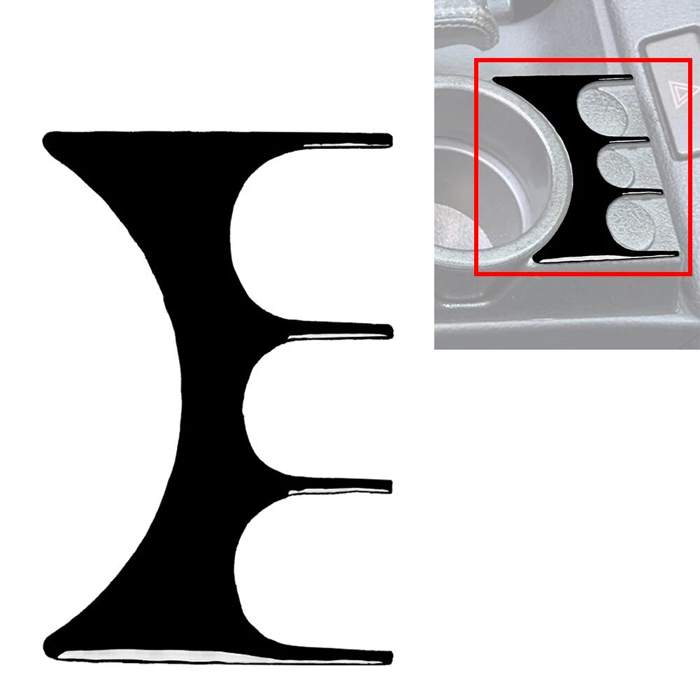 Cup Holder Coin Panel Cover Trim for BMW 3 Series E36 (1994–1996) Black