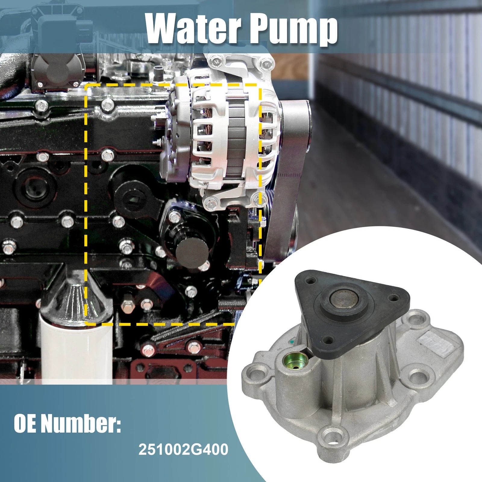 Water Pump Replacement for Hyundai Santa Fe Sport (2017–2018)
