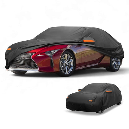 Car Cover Waterproof All Weather with Zipper for Lexus LC Black (2018–2024)