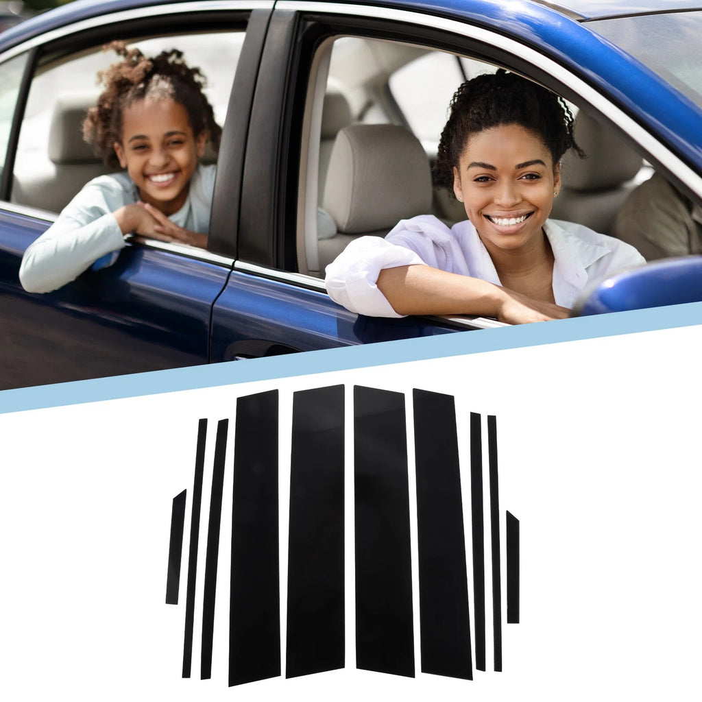 10 Pcs Pillar Window Trim Covers Replacement for Toyota RAV4 (2019–2023)
