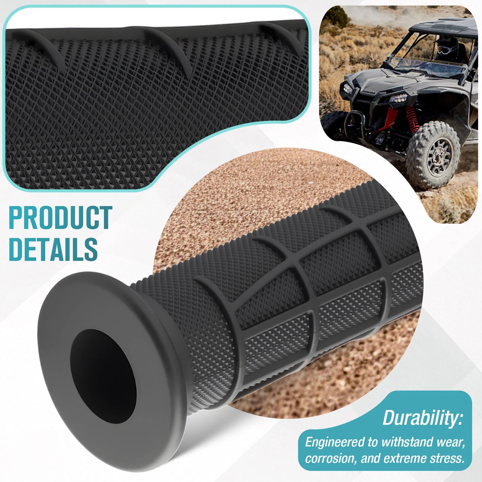 Handlebar Grips for Honda Foreman Rubicon 500 TRX500 TRX520 (2015–2021) 53165-HR6-A60