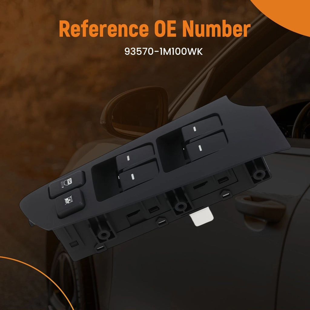 Driver Side Window Switch for Kia Forte (2010–2013) 93570-1M100WK 14Pin
