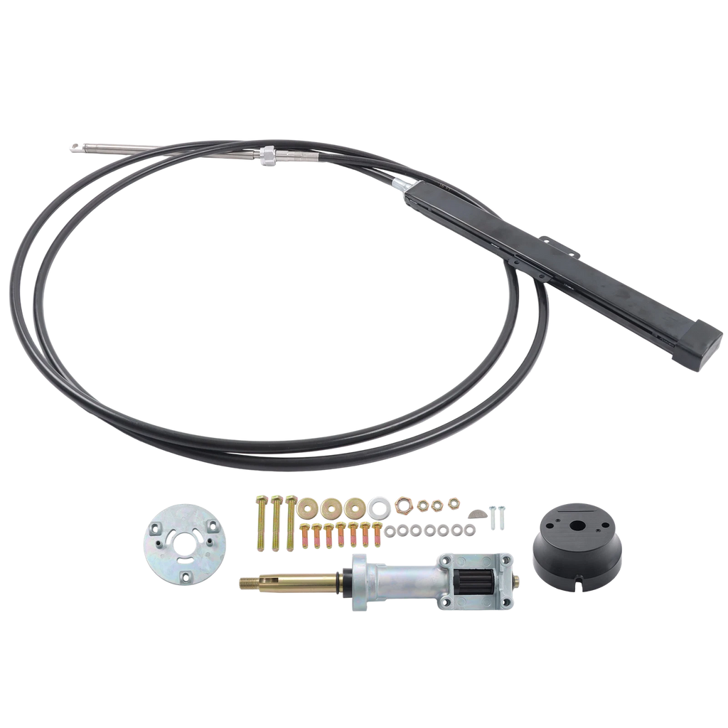 16FT Marine Steering System Cable Kit for Back Mount Rack-and-Pinion (SS14116)