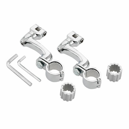 Highway Footpeg Pegs Mount for Harley Road Glide (22mm, 25mm, 32mm, 35mm) Chrome