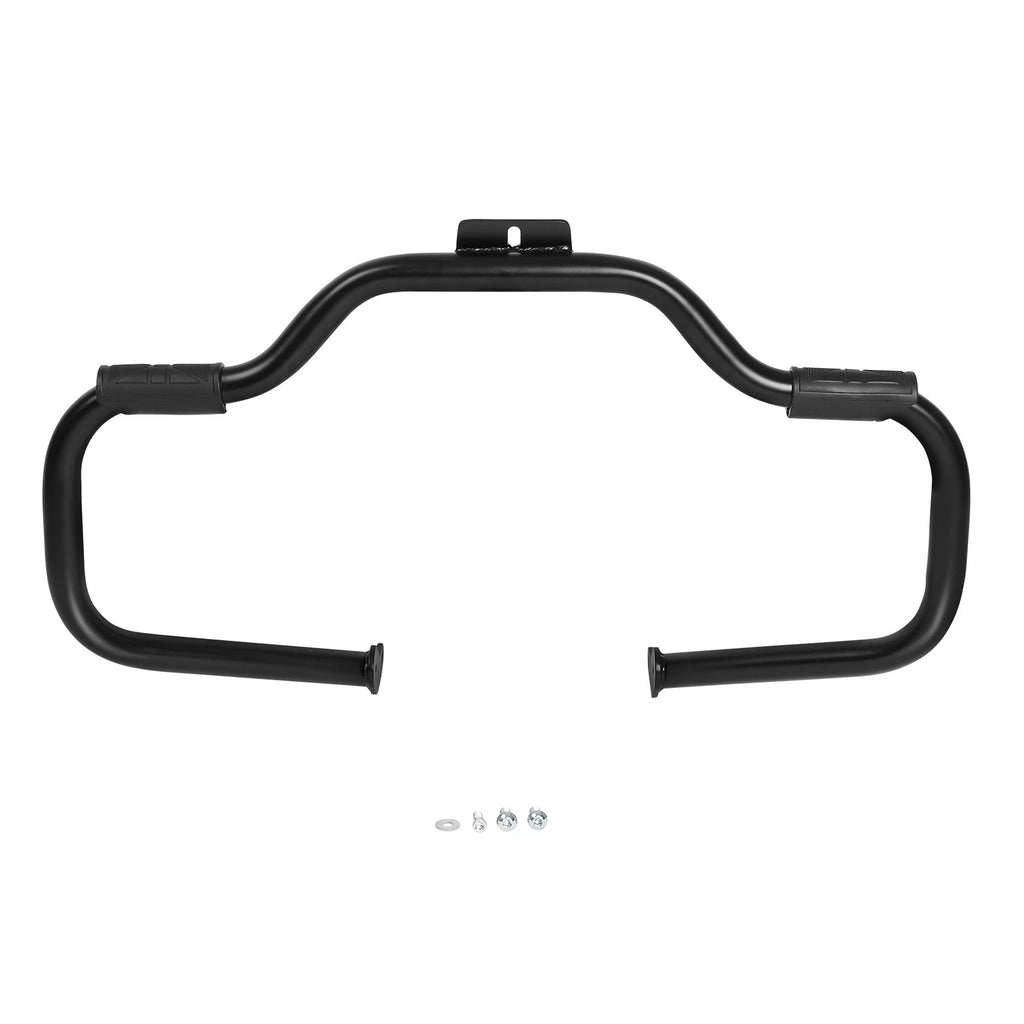 Matte Black Mustache Engine Guard Footpegs for Harley Softail (2000–2017)