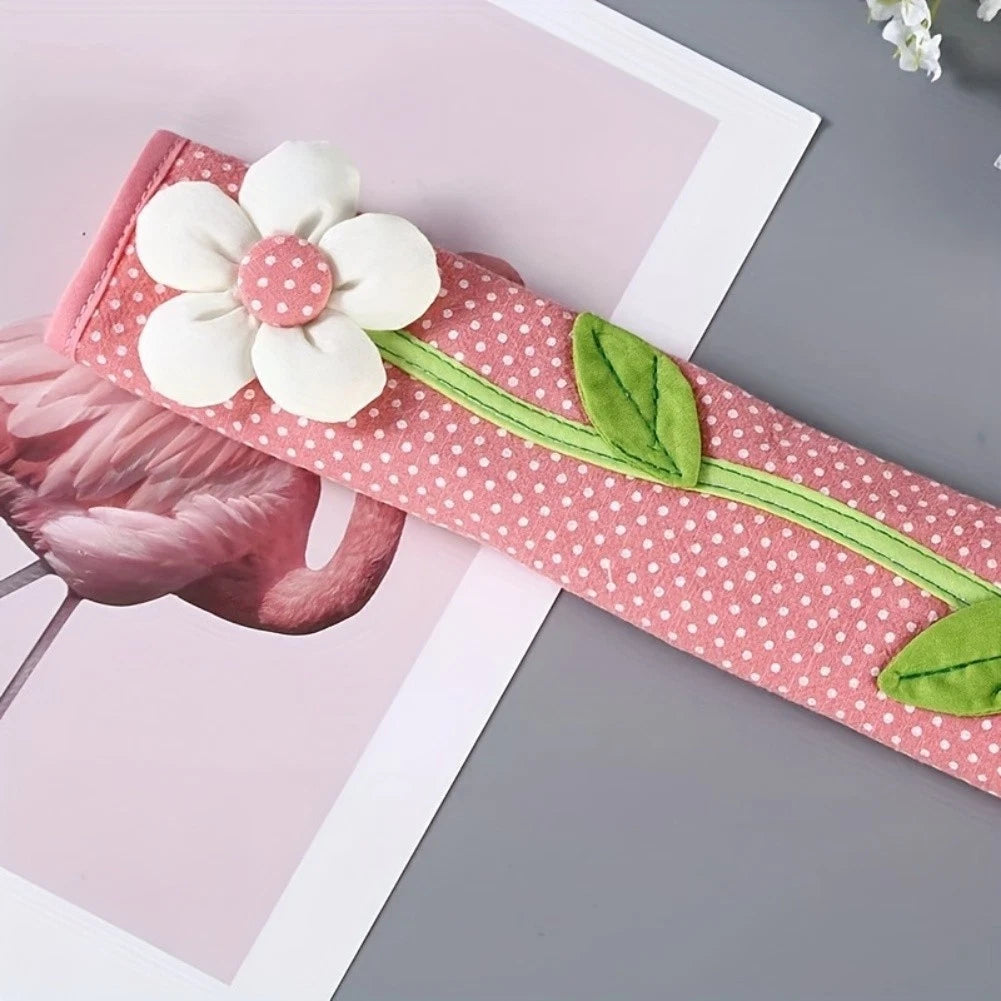 2Pcs Fabric Refrigerator Handle Covers for Oven Door and Cabinet Handles