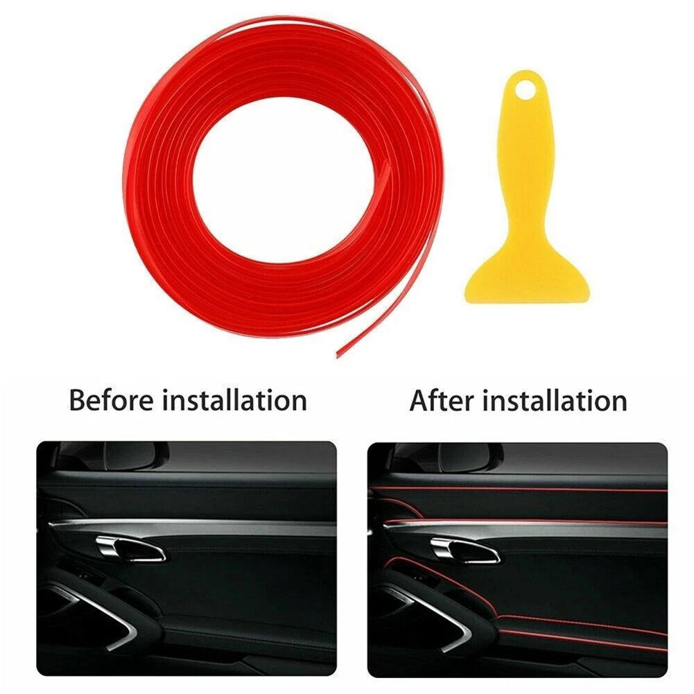 Door Panel Trim Moulding for - Red Edge Gap 1pc