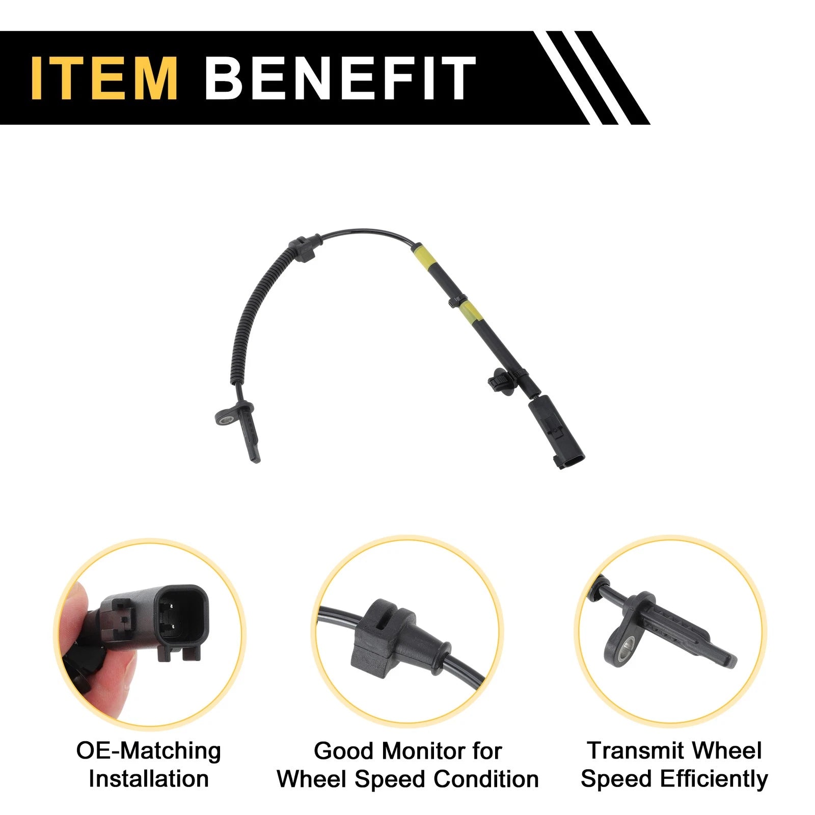 ABS Wheel Speed Sensor for Lincoln MKZ (2013–2015) No.JG9C2C190B3