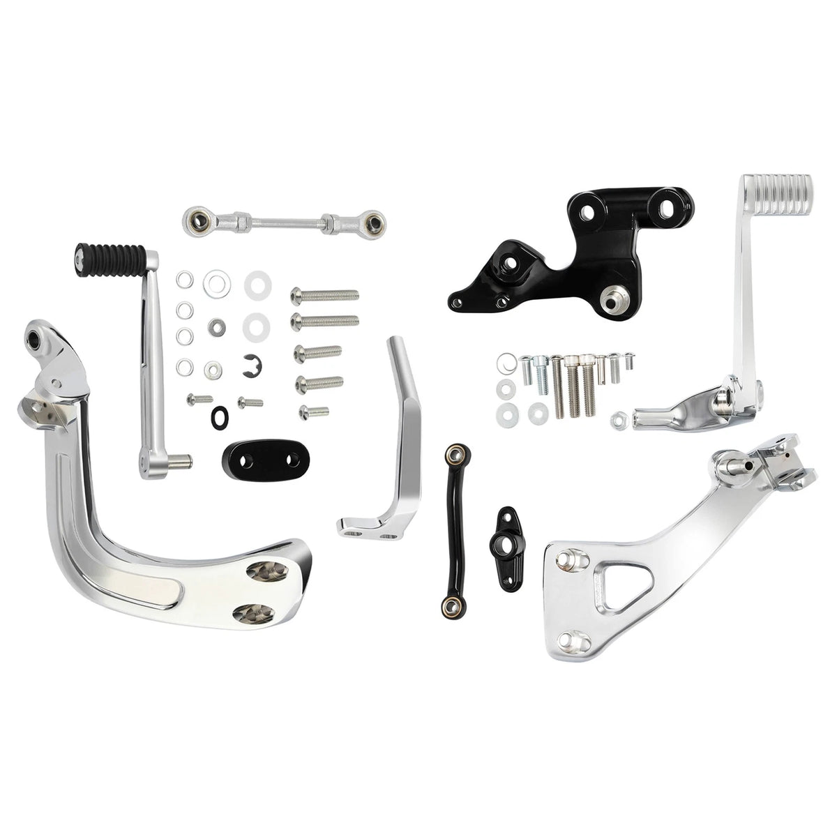 Mid-Controls Shift & Brake Side Kit for Harley Sport Glide FLSB (2018–2025) Chrome