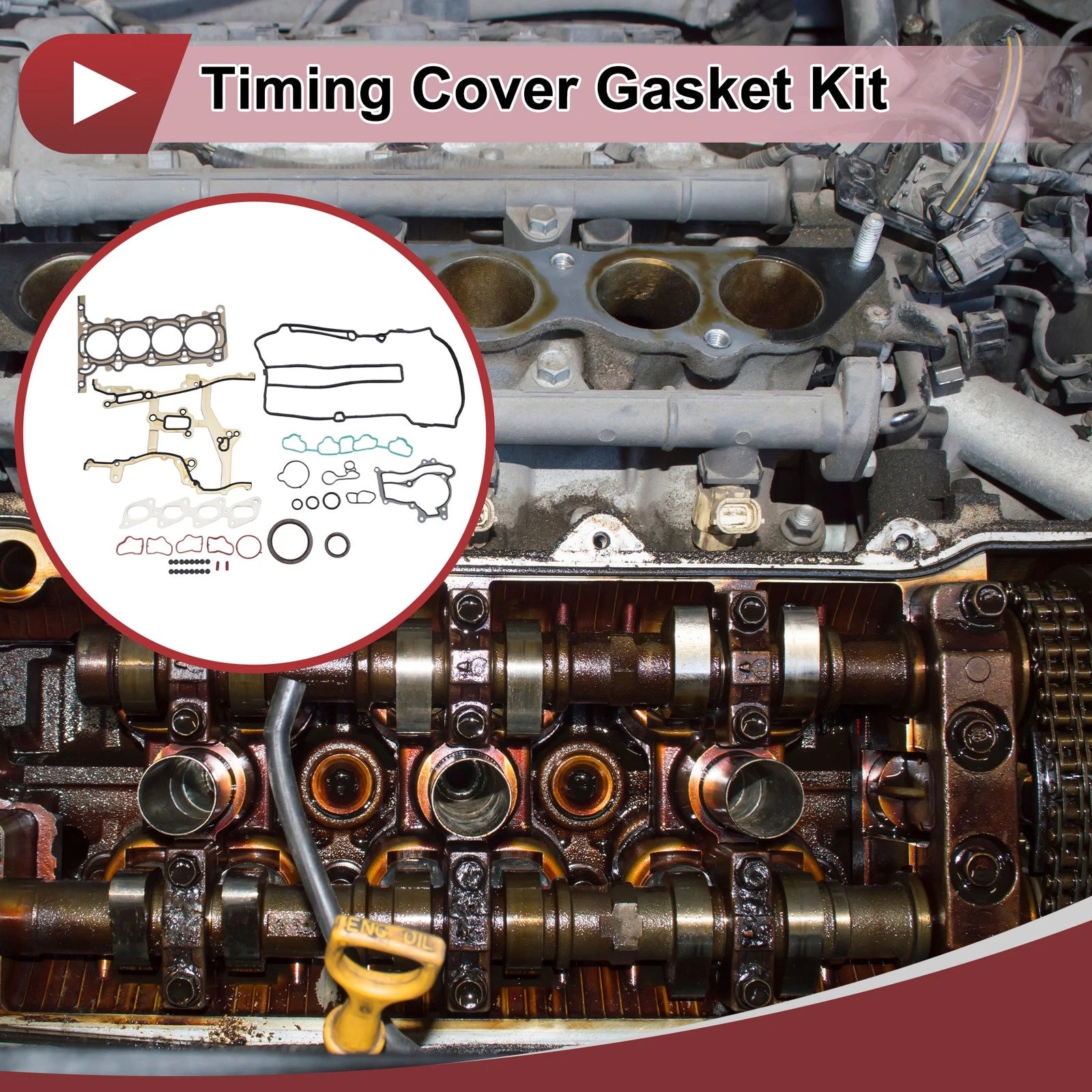 Timing Cover Gasket Kit for Chevy Cruze 1.4L (2011–2015) Engine