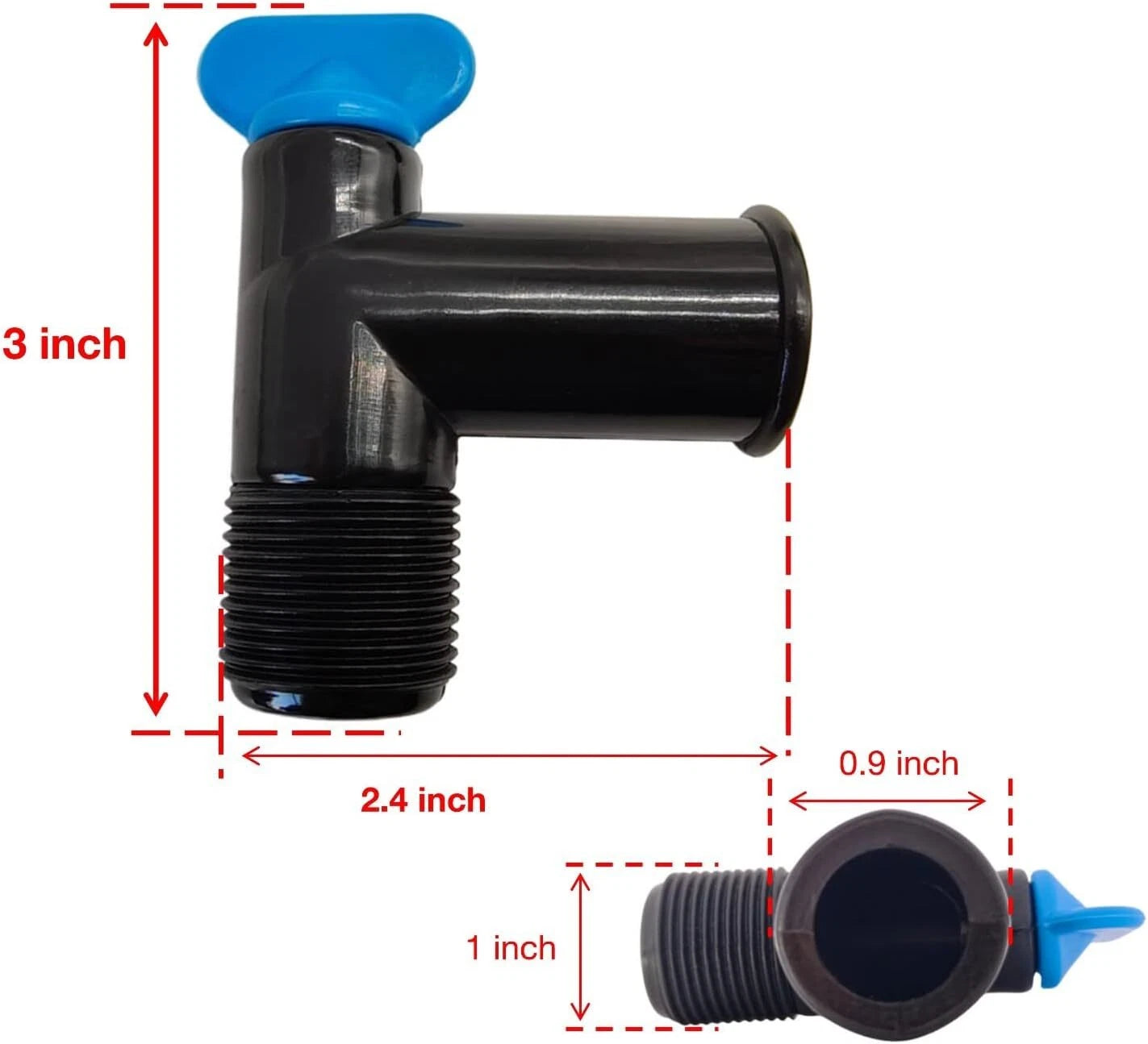 2Pcs Exhaust Manifold Drain Elbow Kit for Mercruiser (22-862210A01)
