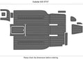EVA Pad Teak Deck Flooring Mat for Outsider 635 STHT